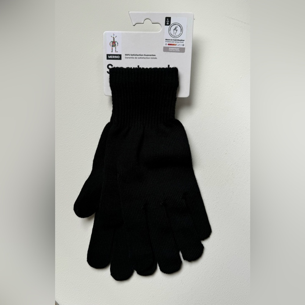 *Brand New* Mens Smartwoold Liner Glove - Size L - Touchscreen Compatible